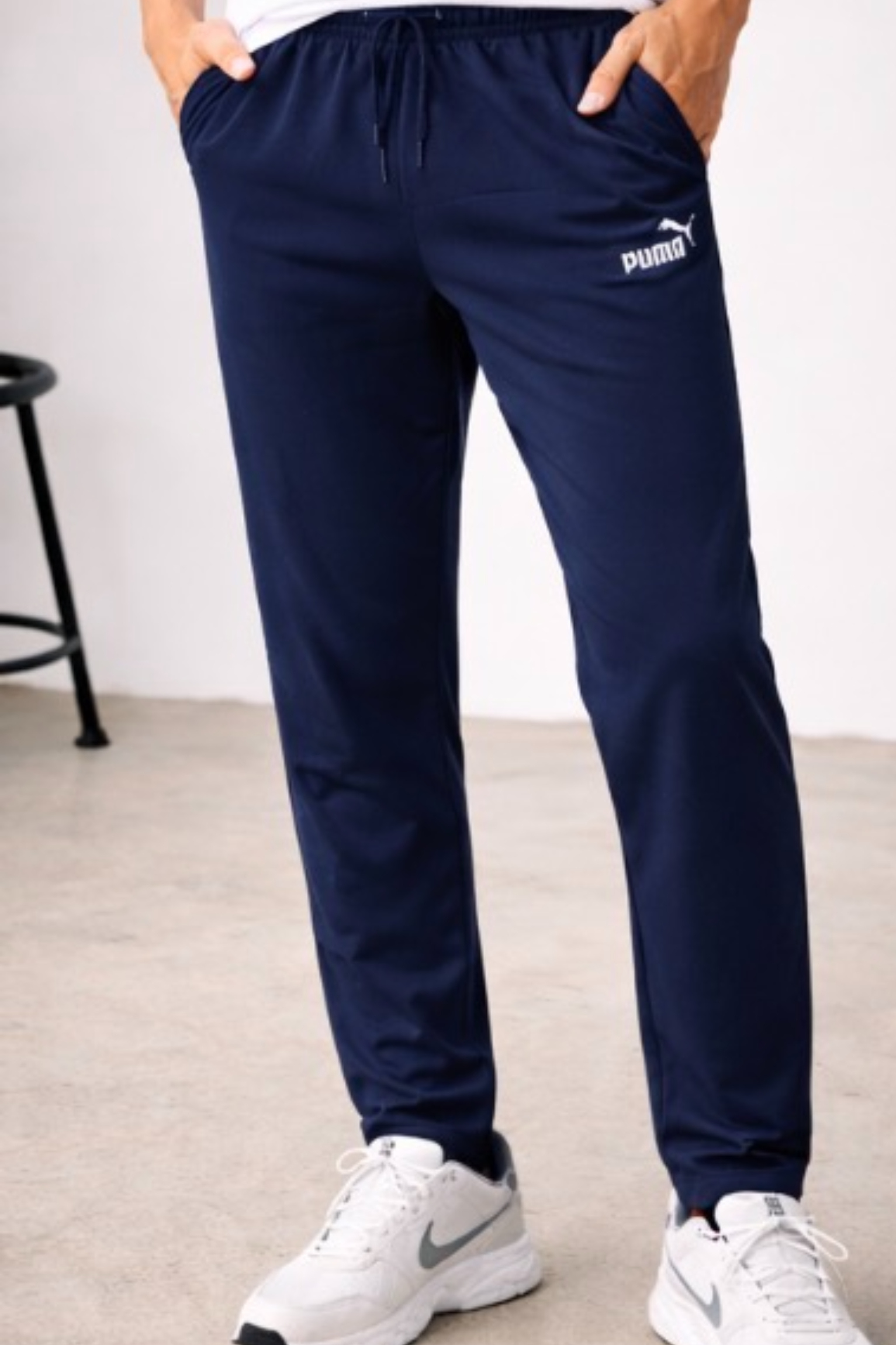 Lycra Track Pants (Navy)